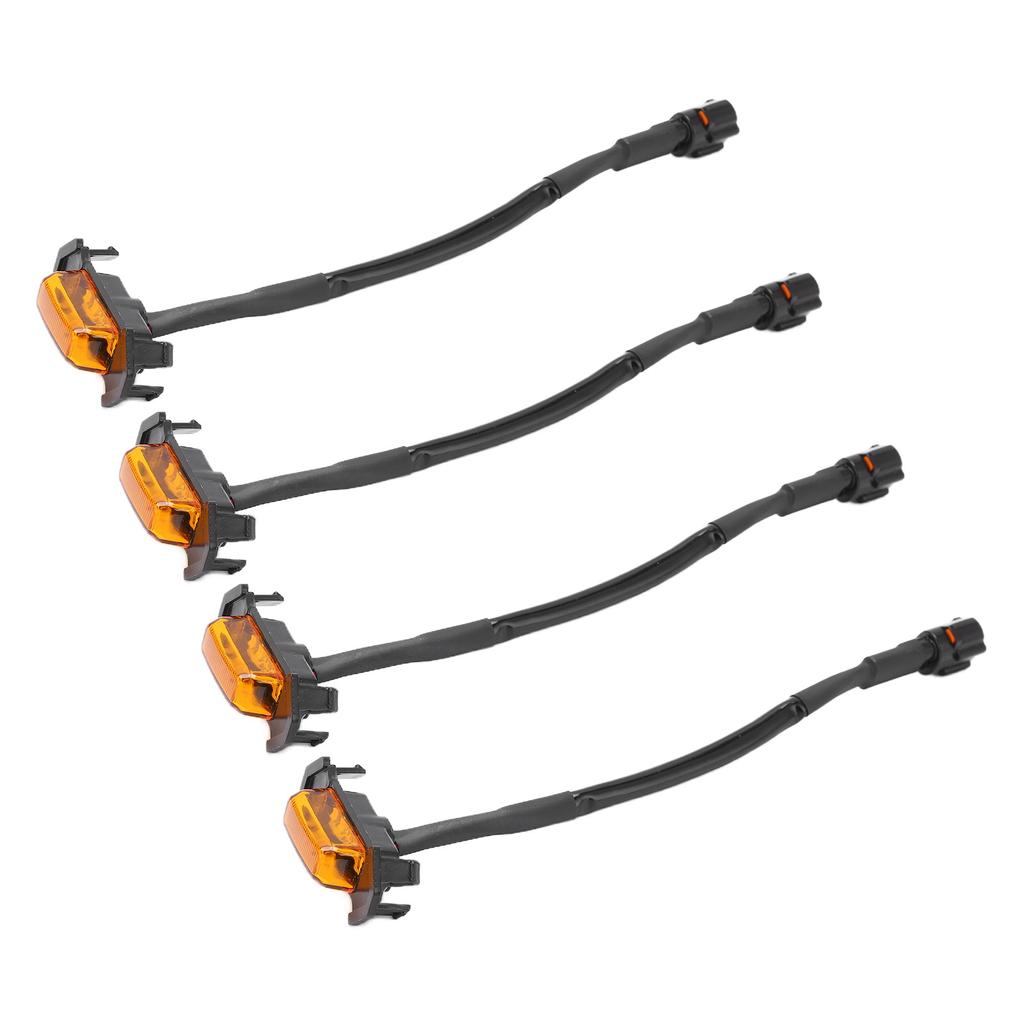 4pcs LED Front Grille Light Amber Lens IP67 Waterproof Replacement for Tacoma TRD Pro 2016‑2020