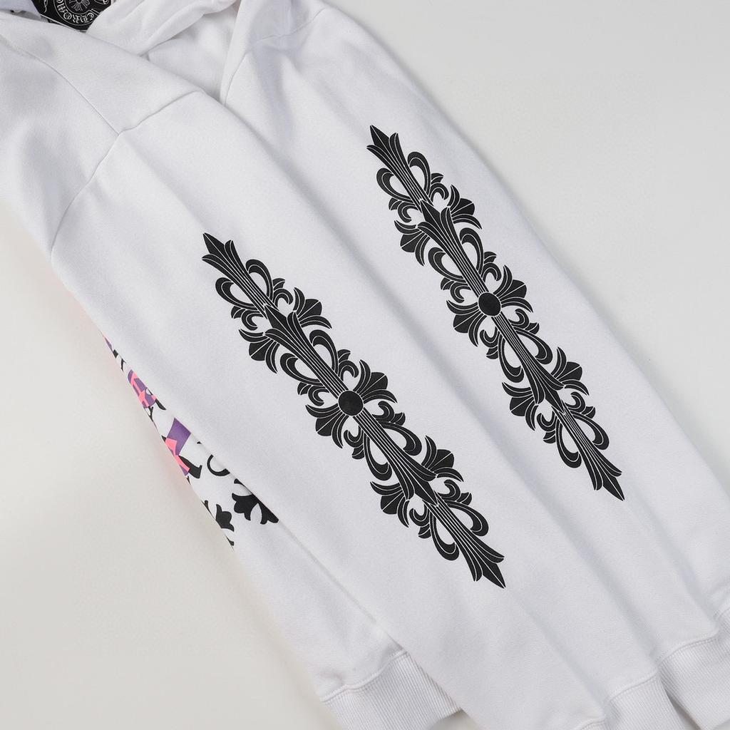 839 CHROME HEARTS Herbst und Winter 2026 Neu Übergröße Klassischer Stil Logo Kapuzenpullover, Geeignet für Paare zum Tragen