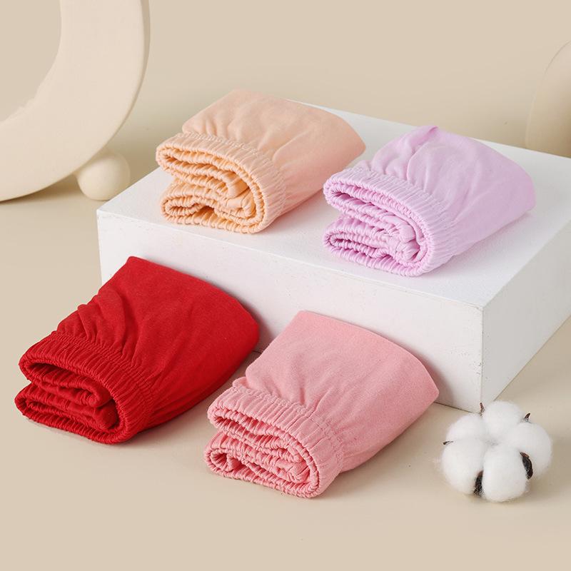 Underwear for Middle-aged Elderly Made of Pure Lingerie Cotton Breathabl Plus Size Fat Big Red Zodiac Year Triangle Panties