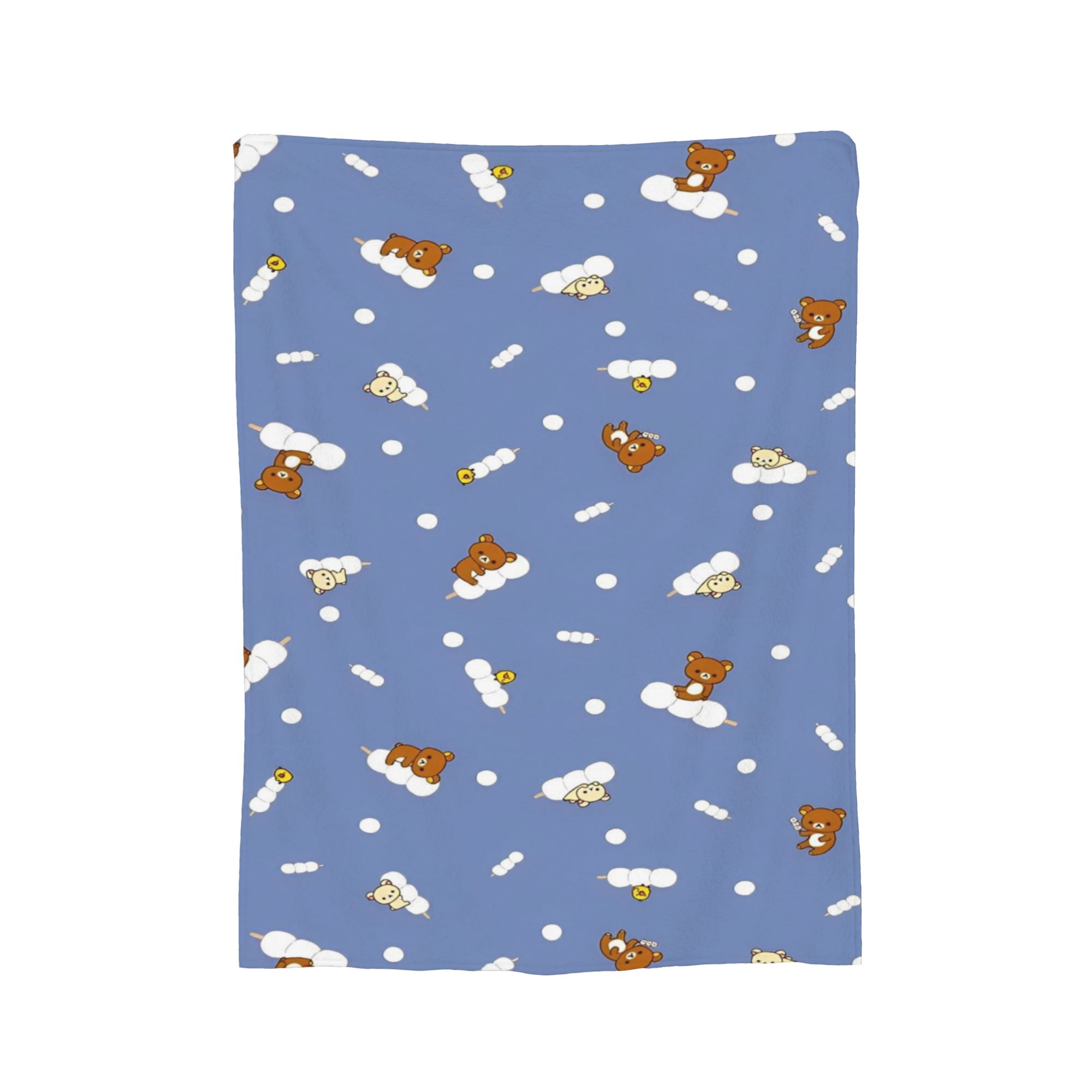 

Rilakkuma Candy Strawberry Korilakkuma Blankets Flannel Throw Blanket Summer Air Conditioning Personalised Soft Warm Bedsprea, 100x150cm