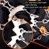 19 Teeth Stude Ice Gripper Spike for Shoes Anti-Slip Anti-Skid Non-slip Covers Snow Crampons Cleats Grips Climbing Shoe Boots
