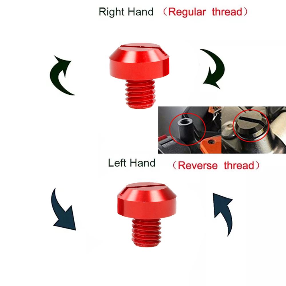 Suzuki, Honda, Yamaha, Kawasaki Motorcycle Rearview Mirror Decorative Screws (M10, M8)