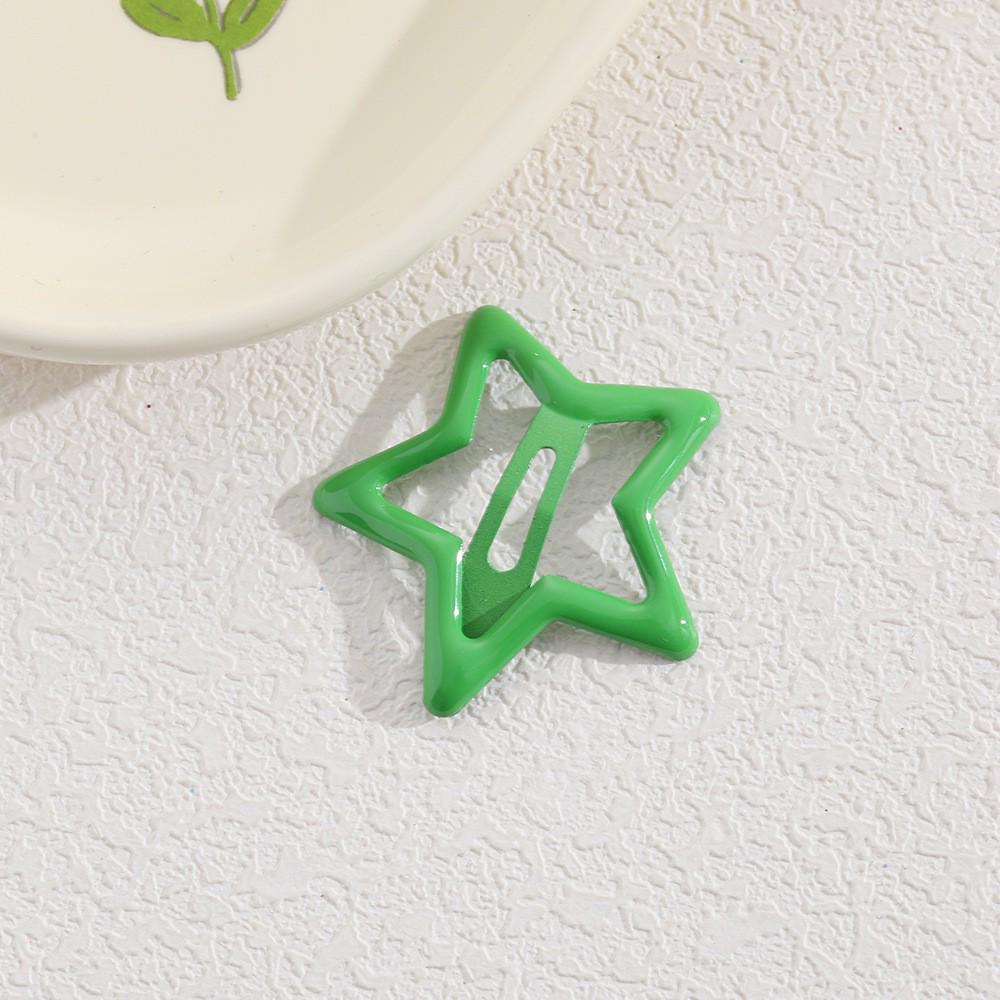 Children's Candy Color Star Hair Clips - Small Size BB Bangs Accessories