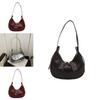 Pu Water Dumpling Shape Crossbody Bag With Zipper Closure For Daily Use