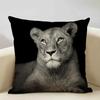 Animal Portrait Cushion Cover,Lion, Tiger, and Bear Patterns,Home Sofa Decorative Throw Pillow Case Perfect Children's Gift