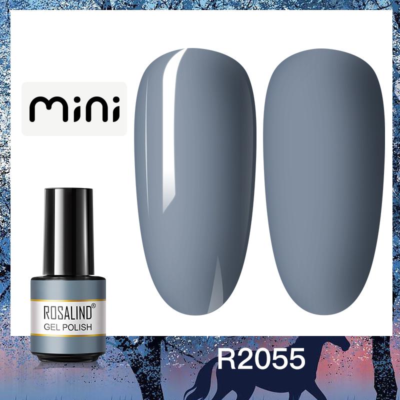 ROSALIND Mini Nail Gel Polish Hybrid Gel Polish UV Gel Manicure Soak Off Nail Art Base Top Coat