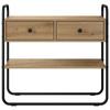 Artisan Oak Console Table 80 X 40 X 75 Cm Engineered Wood