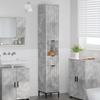 Bathroom Cabinet with Drawers Concrete Grey 31.5 x 33 x 190 cm