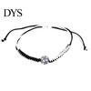 Cool Layered Wristband Sports Themed Braided Bracelet, Adjustable Hand Woven Rope with Personalized Fan Gift Ball Charms, Trendy Wrist Strap