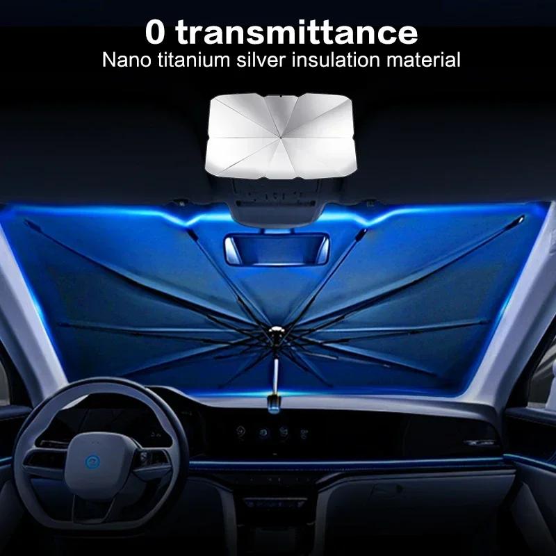 Convenient Foldable Car Windshield Sunshade Multi Purpose Auto Parasol Front Cover Protector Amagi
