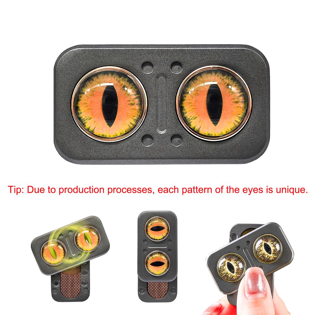 Owl Papa Coin EDC Mechanical Metal Slider Fingertip Push Card Decompression Desktop Toy