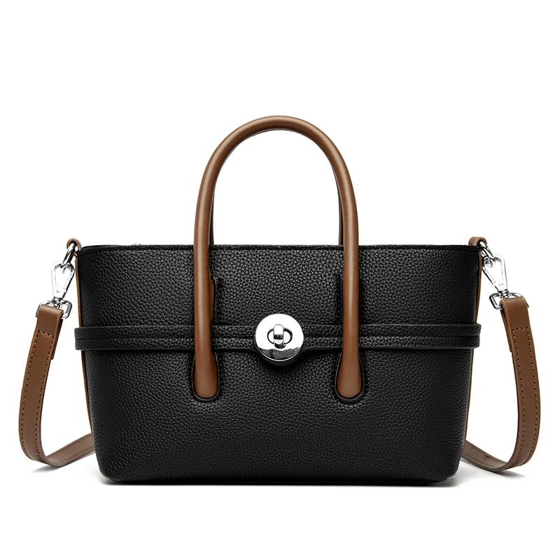 

Брендовая женская сумка из кожи, сумки через плечо, новая модная маленькая сумка с ручкой, дизайнерская сумка через плечо, повседневная женская сумка для покупок