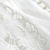 Women's Ramie V-Neck Embroidered Blouse