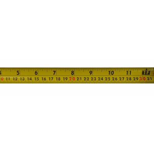 Johnson Level 5m Convex Tape Measure with Inch and Metric Scales, 1828-0016