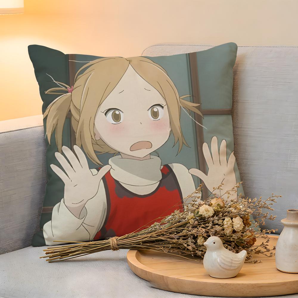 Cushion Cover  Linen  SkinFriendly Soft Decorative Case for Sofa Home Decor Bunny Drop Anime Pillow cover