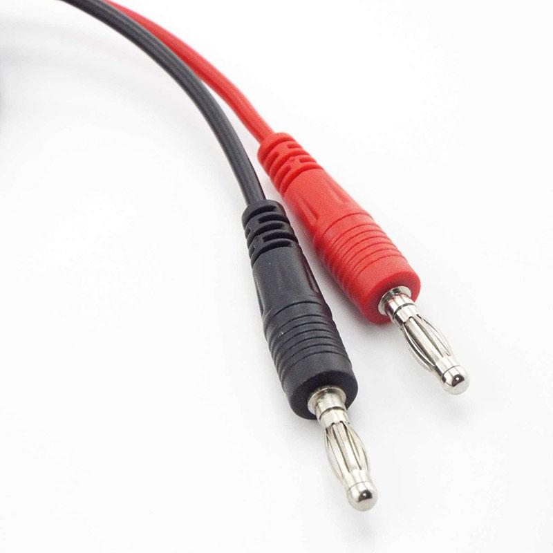50cm 100cm 1M Red Black Dual 4mm Banana To Alligator Clip Test Crocodile Cable Lead Connector for Test Electrical