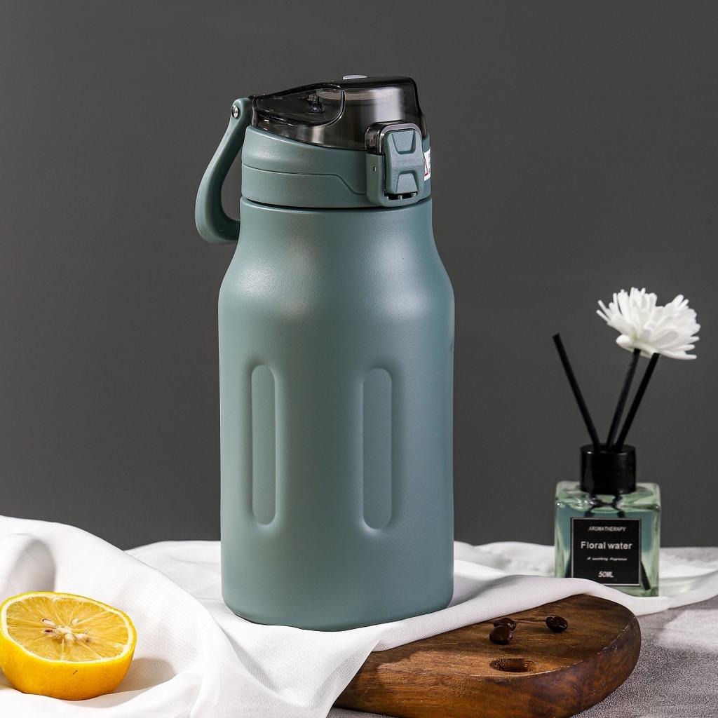 New Fashion Handy Cup Men's and Women's New Large Capacity Thermos Cup Bounce Cover Portable Straight Drink Car Cup