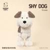 Cute Grey Wolf Plush Toy - Shy Puppy Doll & Sleeping Pillow for Girls' Birthday