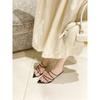 High heels women's new pointed toe slippers women's shoes temperament with versatile sandals