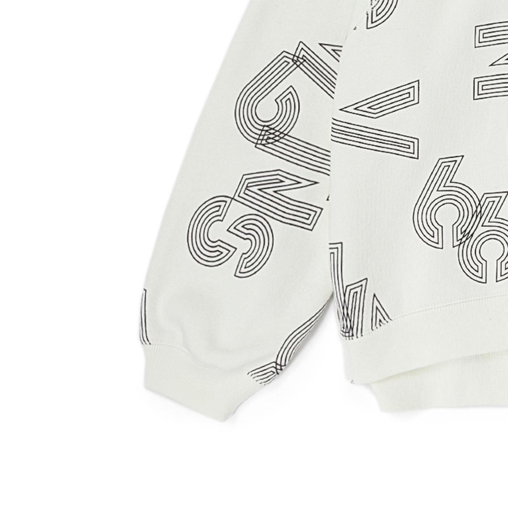 Vans Letter Stripe Pattern Loose Hoodie Women hoodies Off-White VN000F27YL0