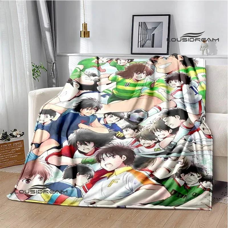 Captain Tsubasa Cartoon Blankets Picnic Blanket Warm Flannel Blankets Soft and Comfortable Blanket Bed Linings Birthday Gift