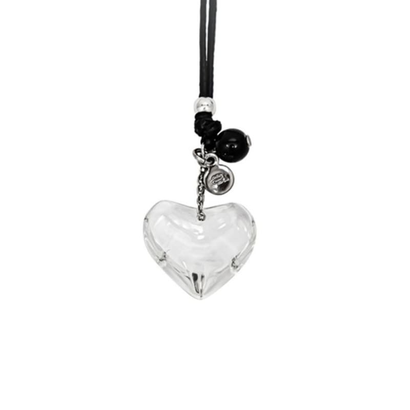aora TRANSPARENT HEART NECKLACE #0025