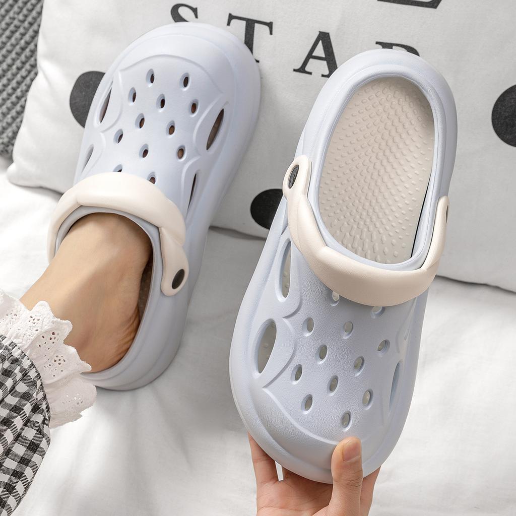 Platform Women Clogs Shoes Beach Garden Thick Bottom Sandals Fashion Comfortable Clogs Indoor Outdoor Ladies Hole Shoes