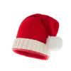 1/2PCSChristmas Party Hat Red with White Edge Soft Elastic Winter Beanie for Adults and Kids Holiday Photos and FamilyGatherings