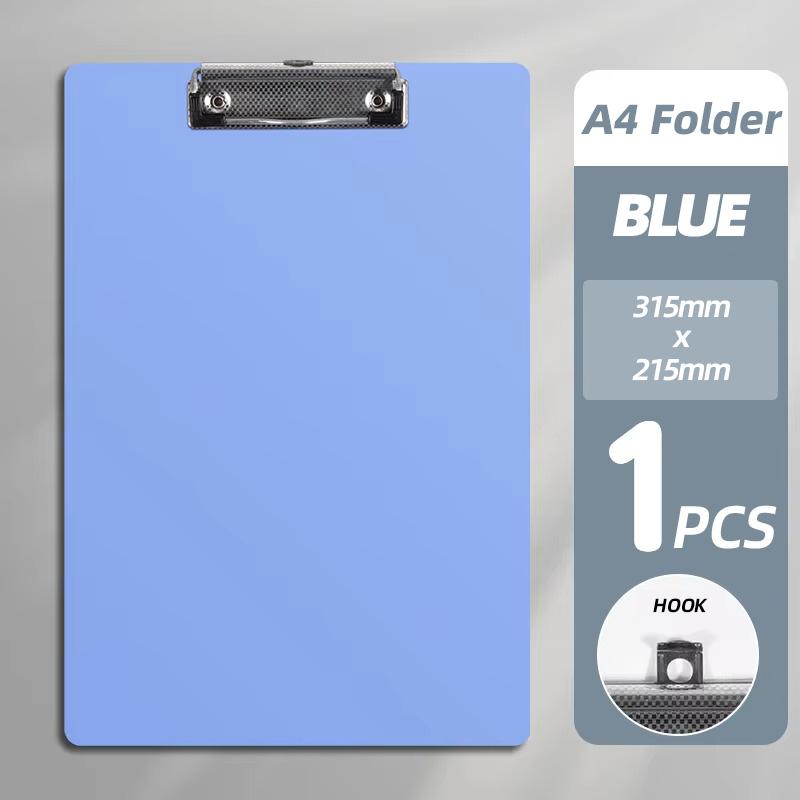 A4 Folder Manager Simple Waterproof Plastic Clipboard A4 Business School Folders For Learning Stationery Office Supplies