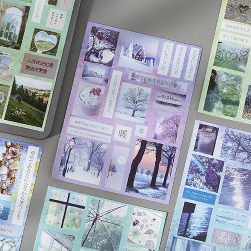 20 Sheets Limited Time Series Decorative Handmade Scrapbooking Material Diary Album Craft Supplies Die Cut Stickers Book