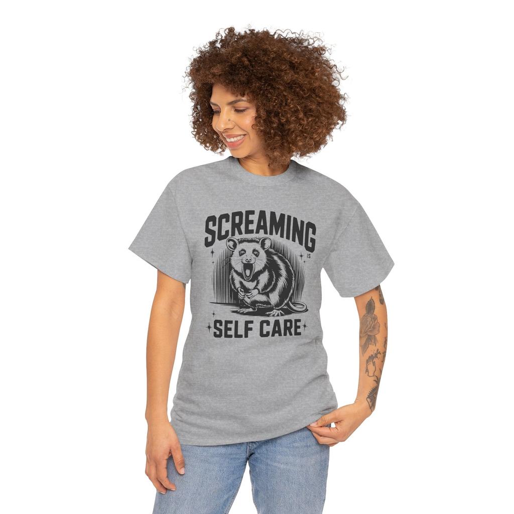 Laugh-Inducing T-Shirt - The Funniest Tee SCREAMING is SELF T-Shirt