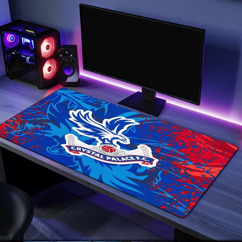 Crystal Palace Football Club mouse pad, rubber base, esports desk mat, mouse pad for gamers and office use, gaming desk , easy to clean mat