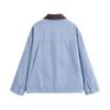 2026 spring new product European and American cross-border women's clothing street fashion splicing neckline jacket w09 12046