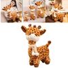 Adorable Giraffe Plush Toy Soft Stuffed Animal Scarf Long Neck Cute Deer Gift For Kids