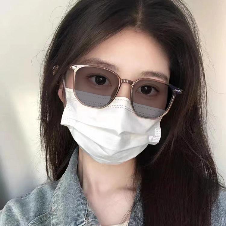 Myopia Glasses Photosensitive Discoloration Sunglasses Anti-blue Light