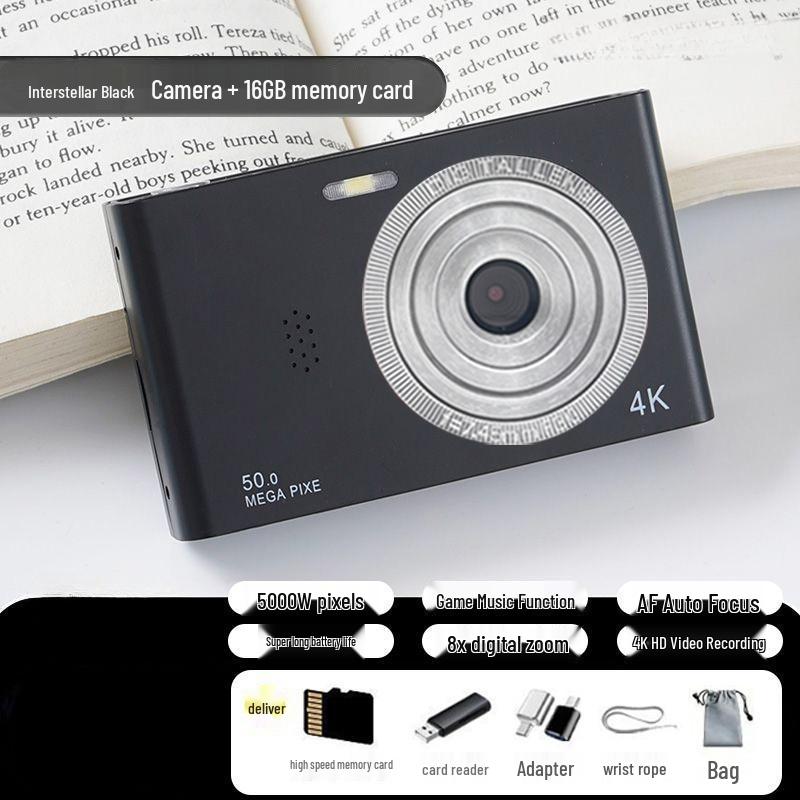 5MP HD Dual-Lens Cute Portable Selfie Camera D02 - Student Entry-Level