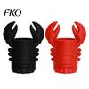 Multifunctional Pen Cup Lobster Holder, Halloween Funny Sea Animal Pencil Stand, Creative Large Diameter Desk Organizer for Brushes Makeup Tools,