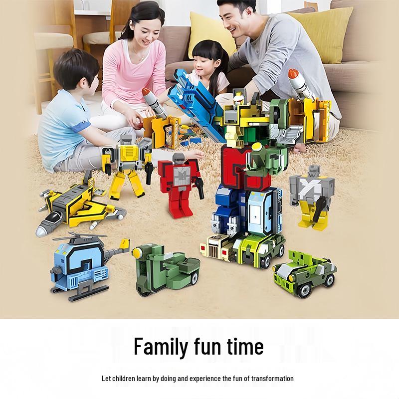 Children's Educational Robot Building Blocks: Transforming Digital Autobot Letters