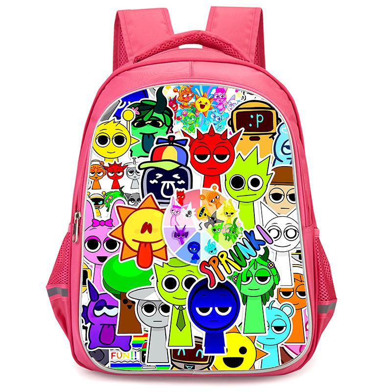 Rhythm Box Sprunki Hra Anime Batoh Studentský Školní Taška Počítačová Taška