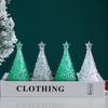For LED Glowing Christmas Tree Desktop Decorations Xmas Day Party Decor Colorful Festival Ornaments Transparent Crystal Night Li
