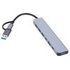 Type-C USB Hub Multi Splitter Adapter Portable USB Hub Expander High Speed Transmission Plug and Play for PC Computer