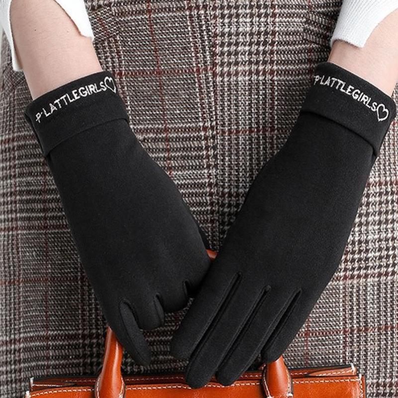Ladies' Autumn And Winter  Fashionable And Versatile Touchscreen Gloves