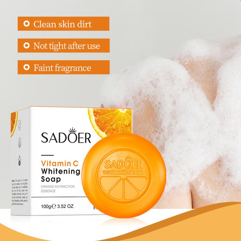 Vitamin C Seife SADOER Reinigungsbad Reinigungs Ätherisches Öl Handgemachte Seife
