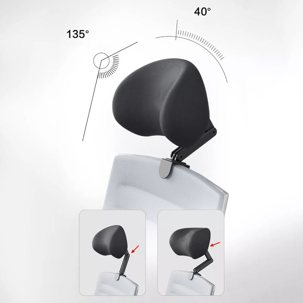 High Quality Attachable Chair Chair Headrest Ergonomic Adjustable Support Cushion Neck Support Sponge Chair Pillow