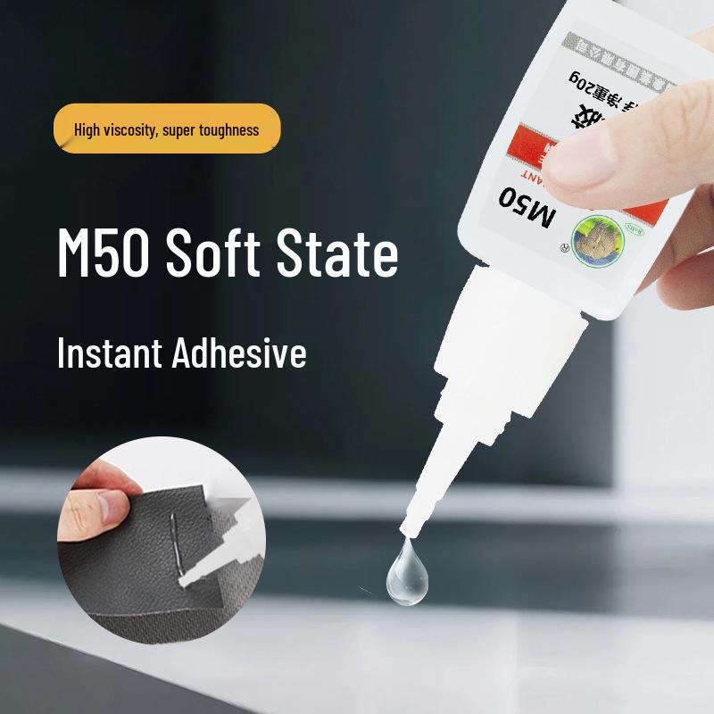 National Chess m50 Fast-Drying Flexible Adhesive for PVC, Rubber, and ABS Toys 20g