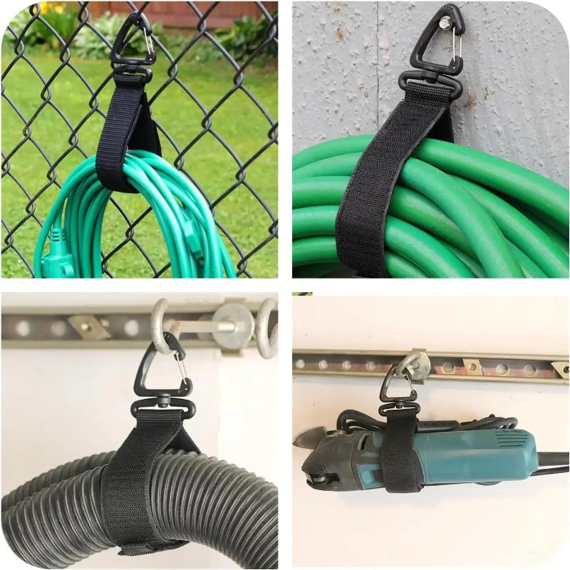 5 PCS Cord Organizer Holder with Rotate Buckle Wire Manager Power Cord Management Nylon Heavy Cord Storage Straps for Cables Hoses
