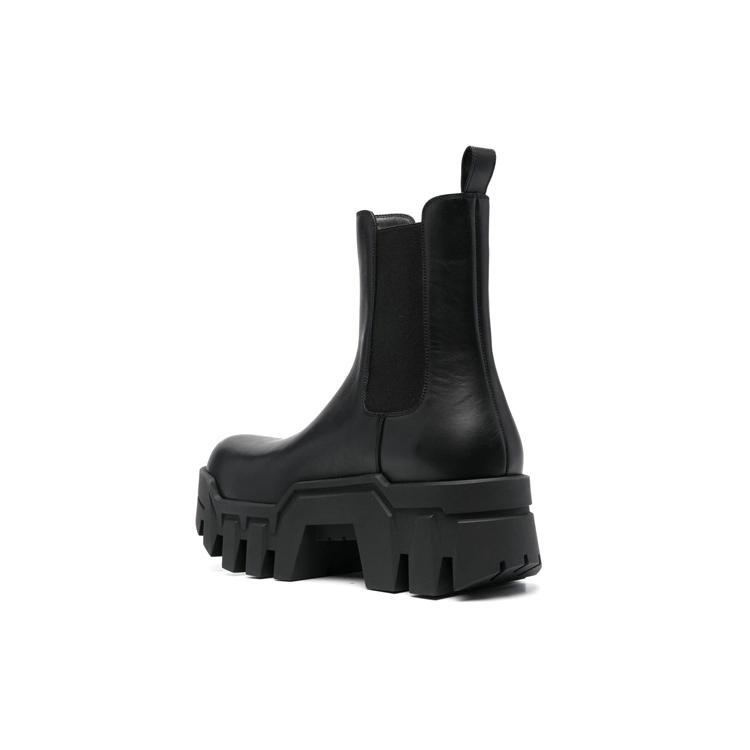 Balenciaga Chelsea Bulldozer 80mm Boots Black Matte Calkskin Men's 693968WBCQ01000