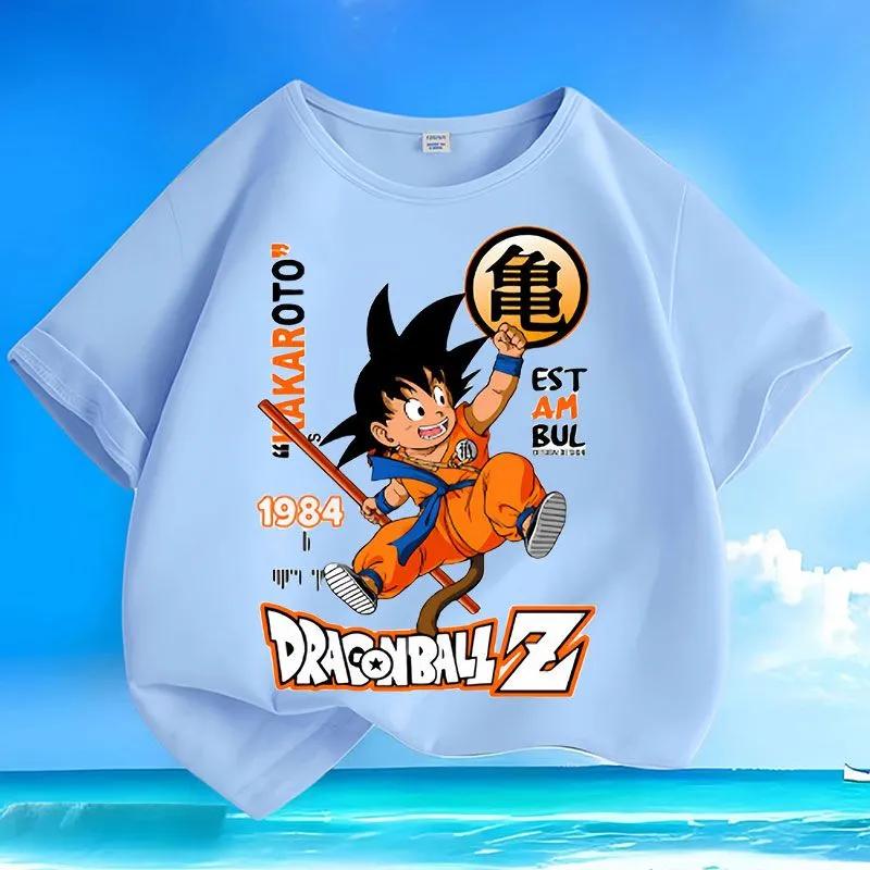 Summer new style Gokustyle childs shortsleeved tshirt made of pure cotton a casual top for leisure time
