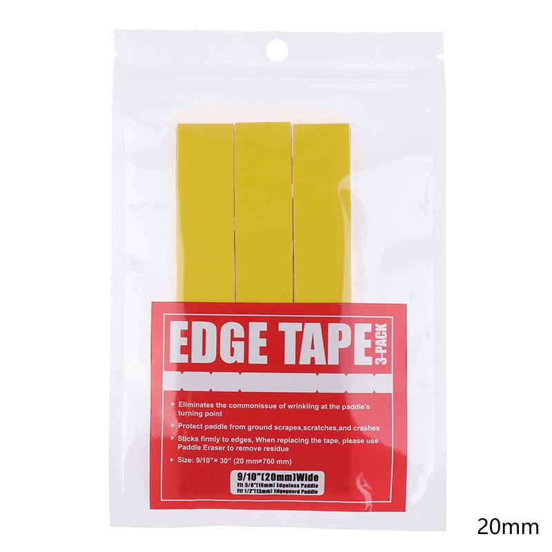 

3 шт. Наклейка на кромку ракетки для пиклбола, Лента для защиты кромки головки ракетки, Снижение удара и предотвращение трения, Защитная лента для рамы 20mm