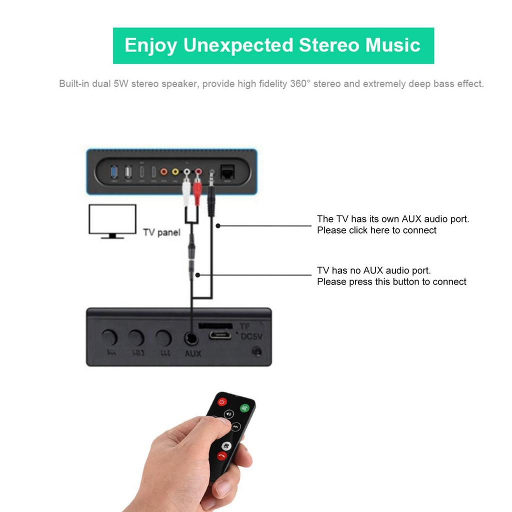 For   Spker Wireless Stereo Subwoofer Memory Card     Player for Home Thter